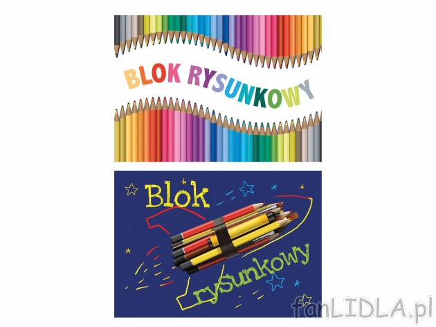 Blok rysunkowy , cena 0,99 PLN  
2 wzory