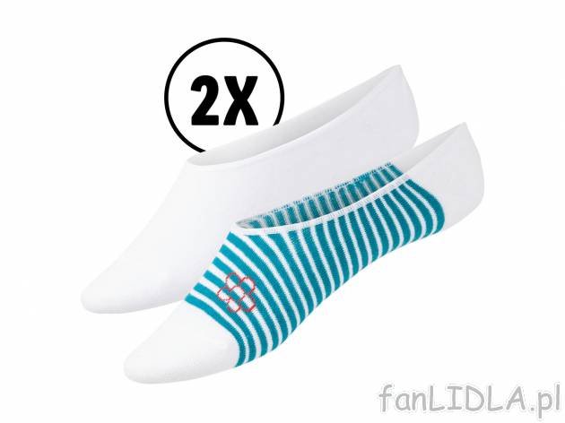 Stopki damskie, 2 pary* Esmara, cena 3,99 PLN 
* Artykuł dostępny wyłącznie ...