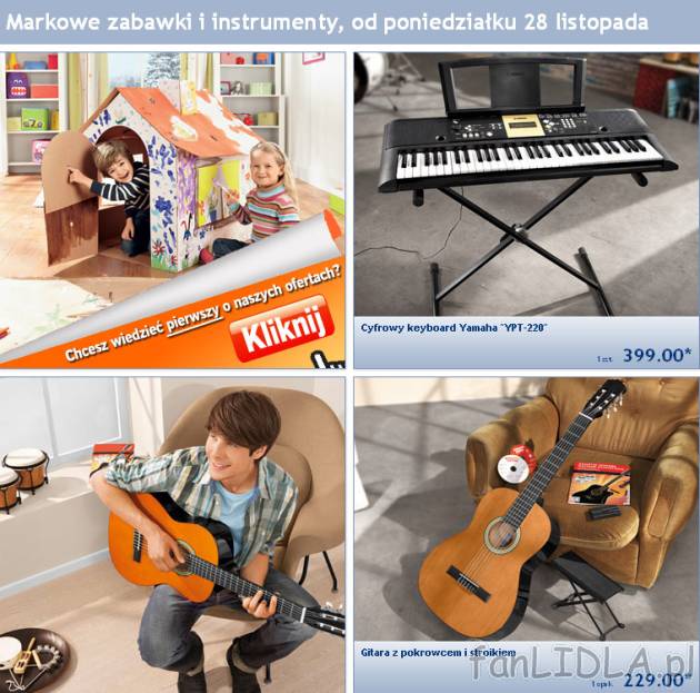 Instrumenty muzyczne w Lidl