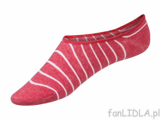 Stopki damskie, 3 pary* Esmara, cena 3,99 PLN 
* Artykuł dostępny wyłącznie ...