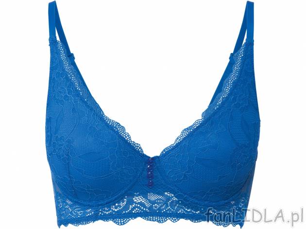 Biustonosz bralette z koronką Esmara Lingerie, cena 24,99 PLN 
- wysoka zawartość ...