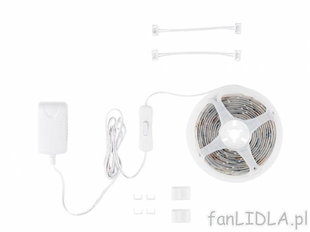 Taśma świetlna LED Livarno, cena 29,99 PLN 
- dł. taśmy świetlnej: 3 m
- ...