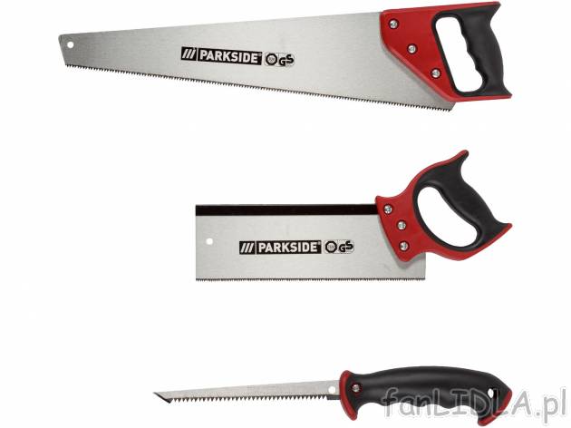 Zestaw pił, 3 elementy , cena 34,99 PLN 
- w zestawie: piła ręczna 508 mm (20”), ...