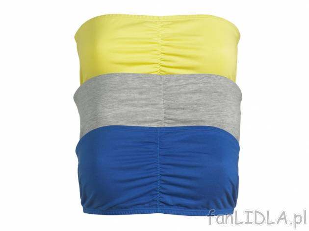 Bandeau 3 szt. Jolinesse, cena 22,99 PLN za 1 opak. 
- materiał: 96% bawełna, ...