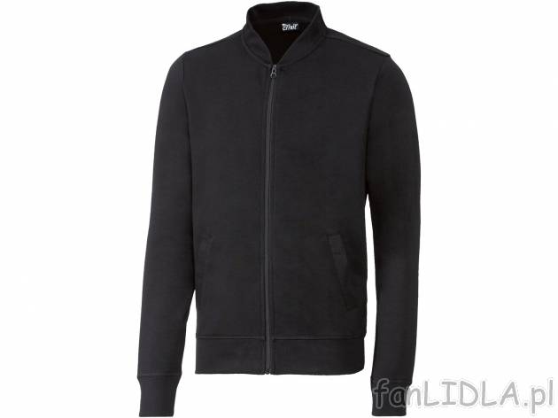 Bluza dresowa męska Crivit, cena 34,99 PLN 
- rozmiary: M-XL
- 60% bawełny, ...