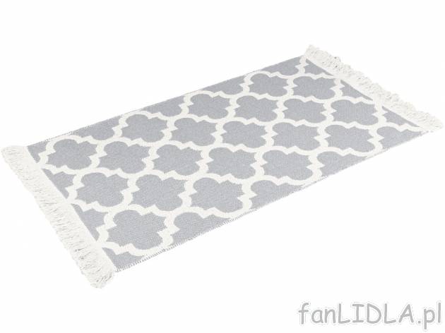 Dywan dwustronny z bawełny ok. 67 x 120 cm Livarno, cena 39,99 PLN 
- 100% bawełny
Opis

- ...