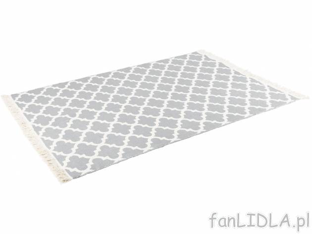 Dywan dwustronny z bawełny ok. 140 x 200 cm Livarno, cena 89,90 PLN 
- 100% bawełny
Opis

- ...