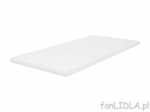 Topmaterac 90 x 200 cm Livarno, cena 139,00 PLN 
- pokrowiec: 100% poliester, wypełnienie: ...