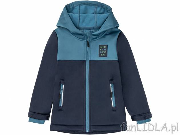 Kurtka dziecięca softshell , cena 39,99 PLN 
- rozmiary: 86-116
- zamek błyskawiczny ...