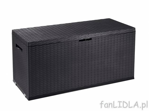 Skrzynia ogrodowa , cena 149,00 PLN 
- wymiary: 119 cm x 58,5 cm x 52 cm (szer. ...