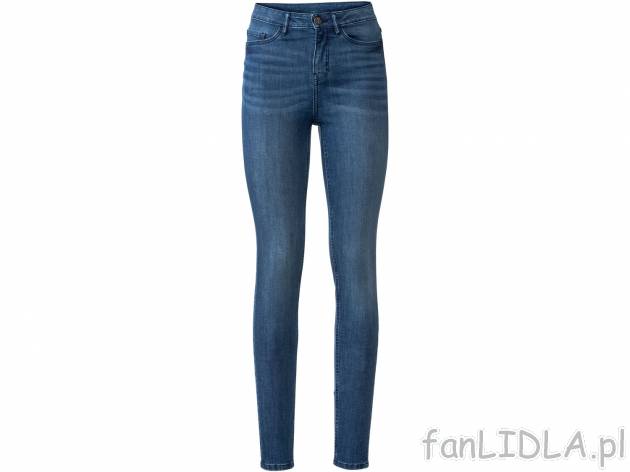 Jeansy damskie Esmara, cena 49,99 PLN 
- rozmiary: 36-46
- TENCEL™ modal z technologią ...