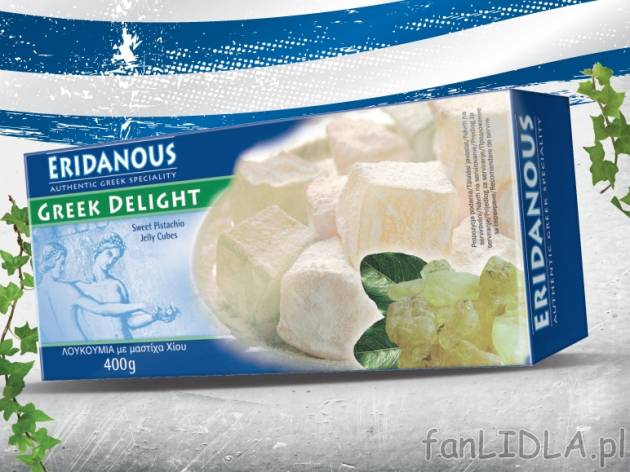 Słodkie galaretki , cena 5,99 PLN za 400 g, 1kg=14,98 PLN. 
- Prawdziwy, grecki ...