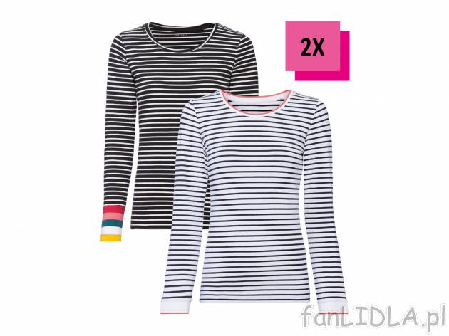 Bluzki damskie, 2 szt.* Esmara, cena 14,99 PLN 
*Artykuł dostępny wyłącznie ...