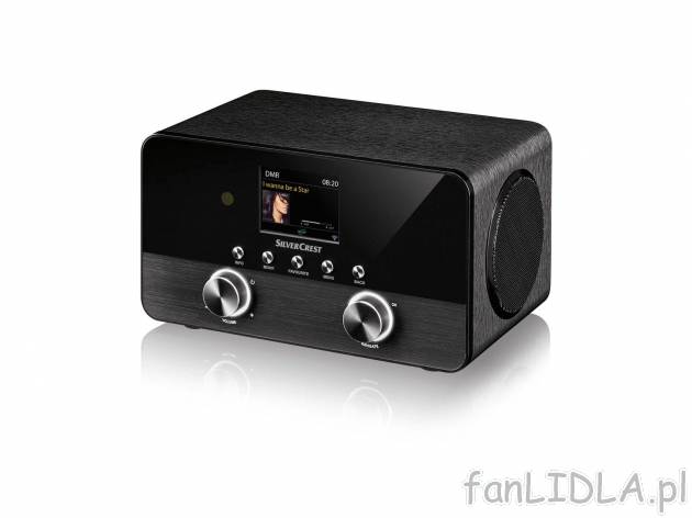 Internetowe radio DAB+* , cena 399,00 PLN 
- 2 kolory
- wymiary: ok. 216 x 119 ...