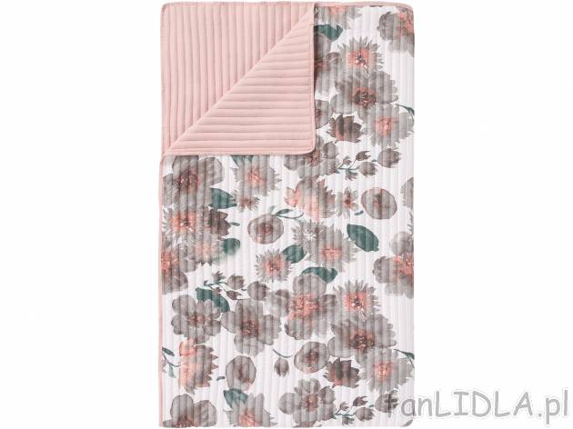 Dwustronna narzuta 210 x 280 cm Livarno, cena 54,90 PLN 
- eleganckie pikowanie ...