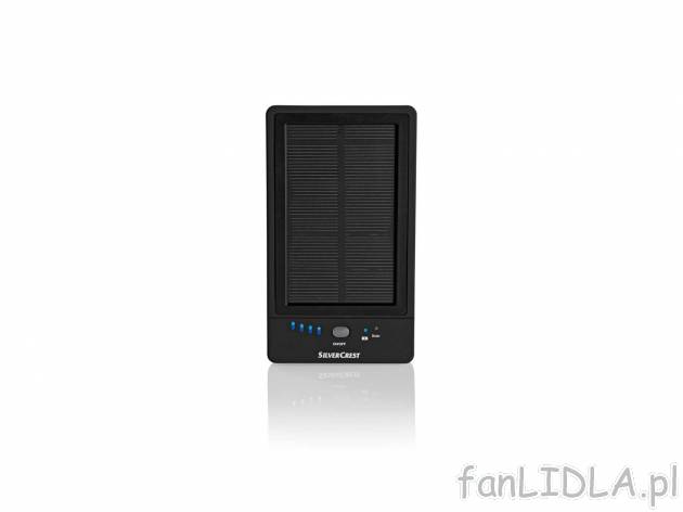 Powerbank 5000 mAh z funkcją ładowania solarnego , cena 49,99 PLN 
- wskaźnik ...