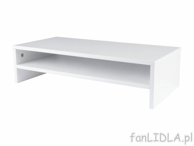 Podstawka pod monitor Livarno, cena 39,99 PLN 
- optymalizuje pozycję siedzącą, ...