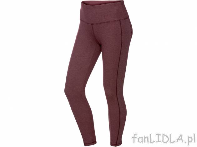 Legginsy damskie Crivit, cena 29,99 PLN 
- rozmiary: S-L
- większa kieszeń np. ...
