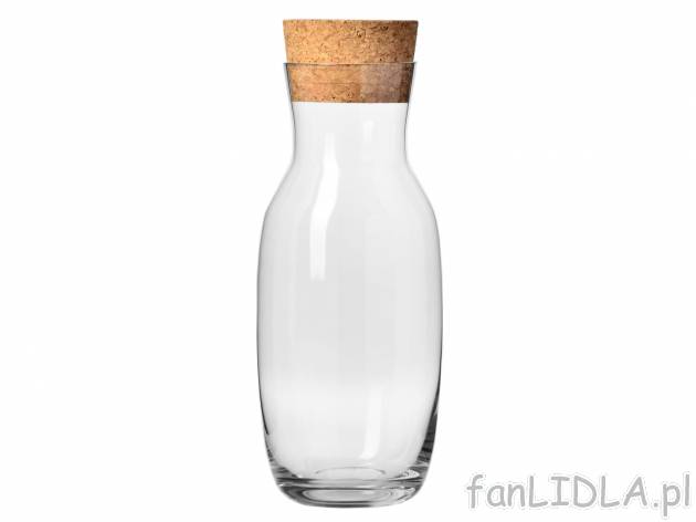 KROSNO Karafka z korkiem naturalnym, 1 l , cena 9,99 PLN 
- przystosowana do mycia ...