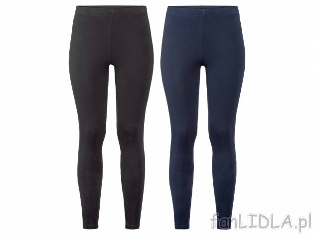 Legginsy damskie z bawełną, 2 pary* , cena 12,99 PLN 
* Artykuł dostępny wyłącznie ...