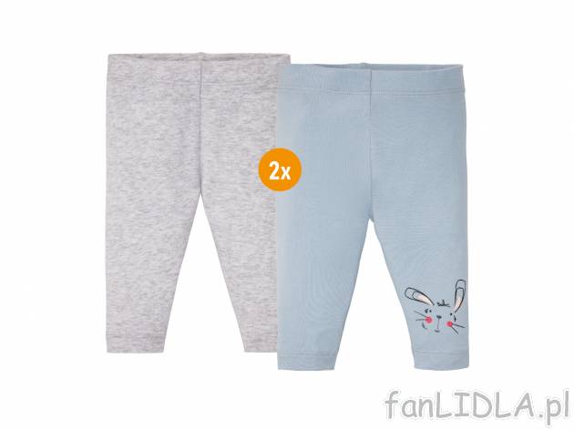 Legginsy niemowlęce z biobawełny, 2 pary* , cena 7,49 PLN 
* Artykuł dostępny ...