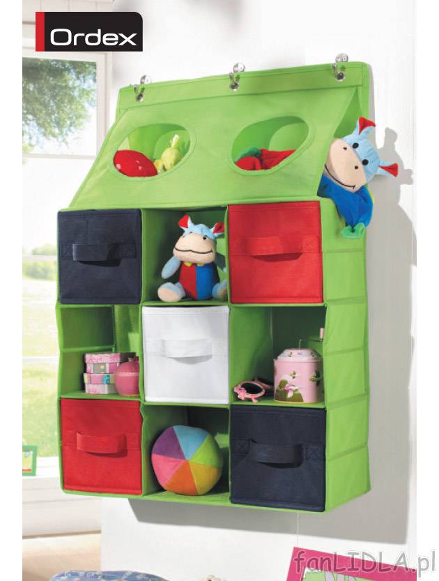Organizer wiszący cena 29,99PLN
- wymiary: 45 x 66 cm
- 3 mocne oczka metalowe ...