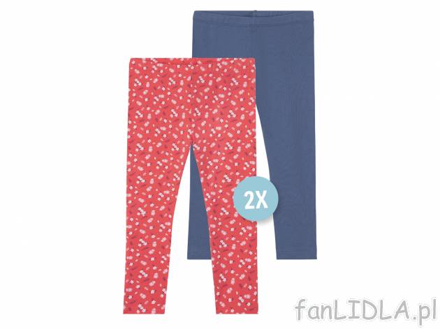 Legginsy dziewczęce, 2 pary* , cena 7,99 PLN 
* Artykuł dostępny wyłącznie ...