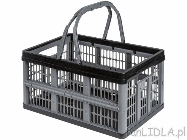 Kosz składany Livarno, cena 14,99 PLN  
-  maks. 10 kg
-  poj. 16 l
Opis

- TUV-GS