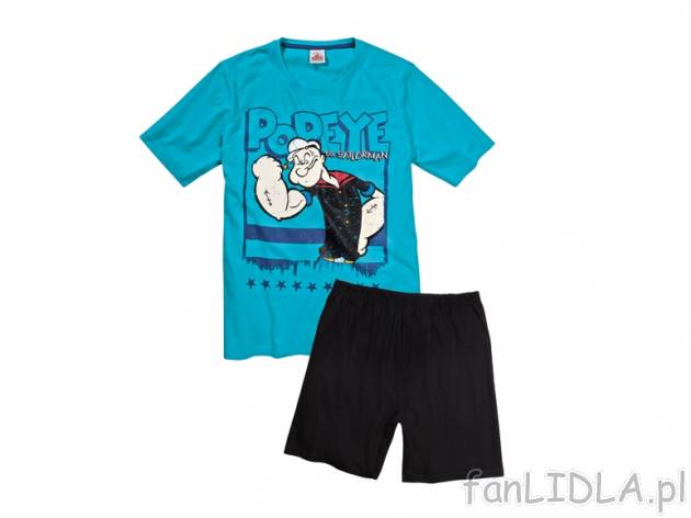 Piżama męska Popeye , cena 33,00 PLN za 1 opak. 
- 3 wzory 
- rozmiary: M- XL ...