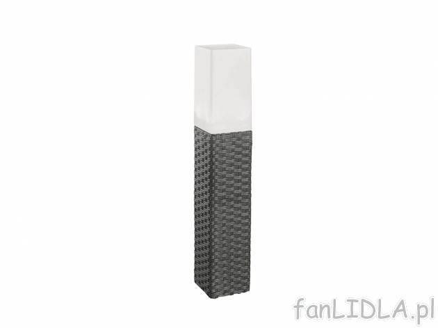 Solarna, technorattanowa lampa LED , cena 39,99 PLN 
- 2 wzory w 2 kolorach do ...