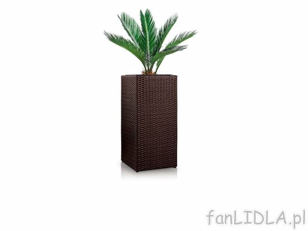 Donica z technorattanu , cena 69,90 PLN 
- wymiary: ok. 31 x 31 x 64 cm (szer. ...
