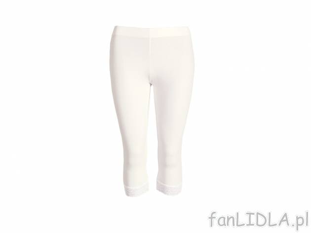 Legginsy , cena 17,99 PLN. Legginsy damskie, dostępne w wersji białej i czarnej, ...