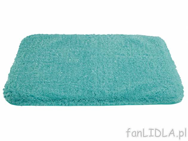 Dywanik łazienkowy 60 x 90 cm , cena 39,99 PLN 
- 3 kolory
- metalowe nitki dla ...