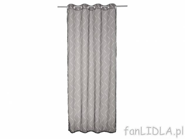 Komplet zasłon 135 x 245 cm, 2 szt. , prezzo 34,99 € per 1 opak. 
- metalowe ...