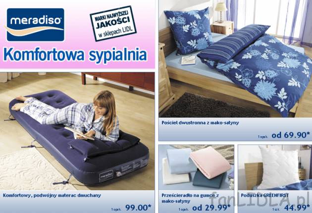 Komfortowy, podwójny materac dmuchany Meradiso - możliwość stosowania pojedynczo ...