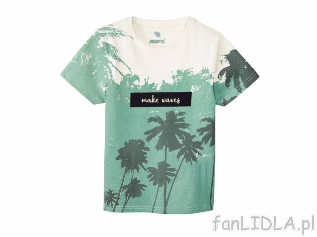 T-shirt chłopięcy z napisami i nadrukami, cena 14,99 PLN 
- materiał: 100% bawełna ...