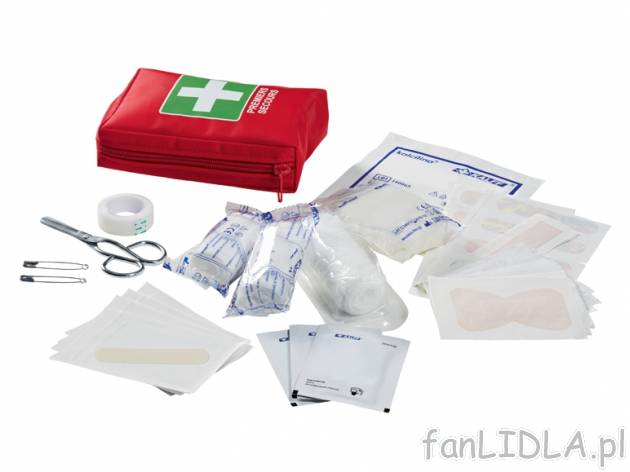 Zestaw pierwszej pomocy Sensiplast, cena 14,99 PLN za 1 opak. 
-      38 części