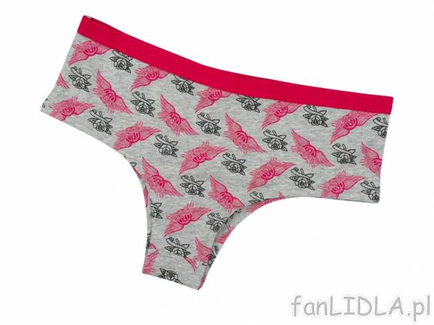 Majtki typu hipster, 2 pary , cena 22,00 PLN za 2 szt. 
- z pojedynczego jerseyu ...