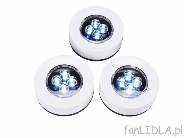 Lampki LED , cena 19,00 PLN za 3 szt. 
- wysoka wydajność świetlna dzięki 4 ...