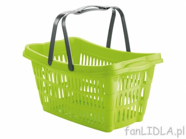 Koszyk na zakupy Ordex, cena 12,00 PLN za 2 szt. 
- wymiary: 50x30x24cm 
- 3 kolory ...