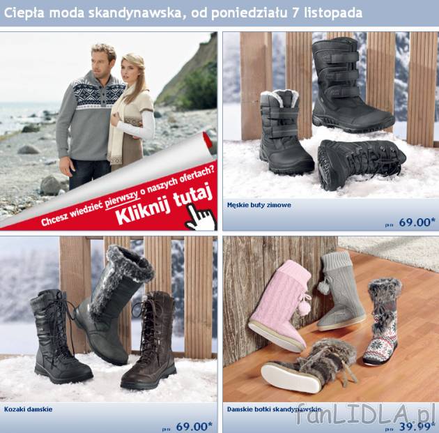 Moda skandynawska w Lidlu od poniedziałku 7 listopada 2011
