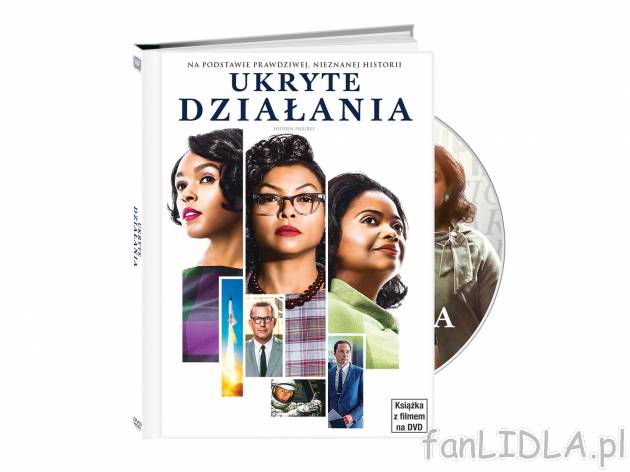 Film DVD i książka ,,Ukryte działania&quot; , cena 9,99 PLN 
Film Ukryte ...