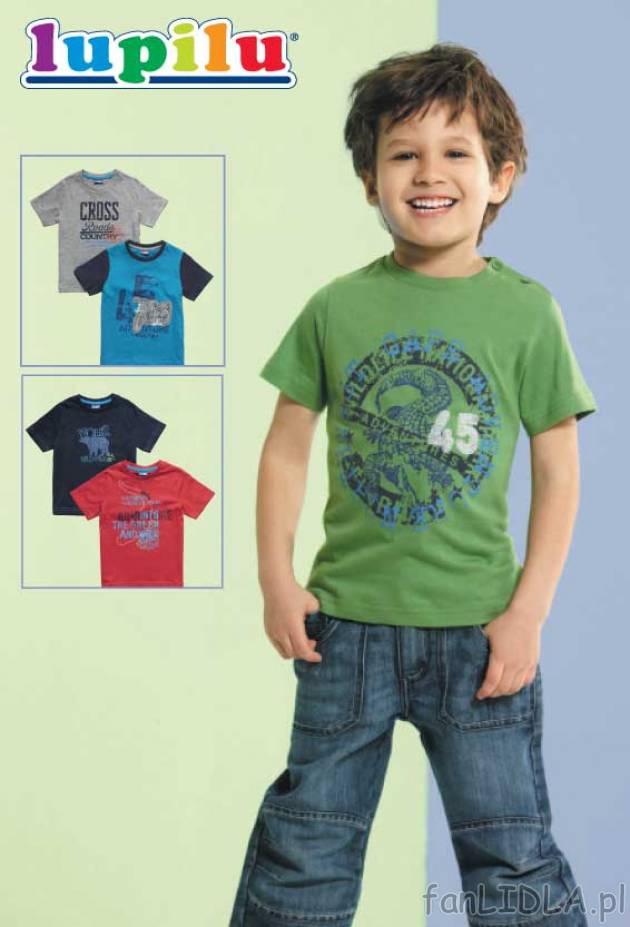 T-shirty chłopięce cena za 2 szt. 23,99PLN
- modne koszulki z supernadrukiem
- ...
