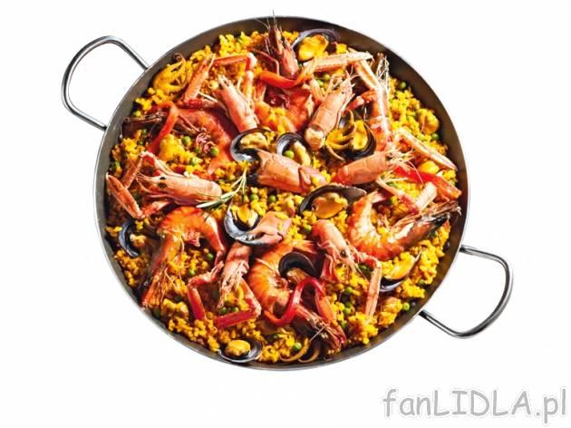 Patelnia do paelli 38 cm Ernesto, cena 39,00 PLN za 1 szt. 
- do zdrowego, beztłuszczowego ...