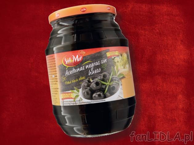 Oliwki z warzywami lub czarne oliwki , cena 7,99 PLN za 910/950 g/1 opak., 1 kg=16,65/13,32 ...