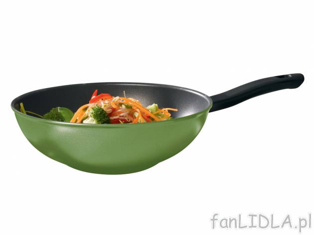 Patelnia wok Ø 28 cm , cena 44,99 PLN 
- 2 kolory
- przystosowana do wszystkich ...