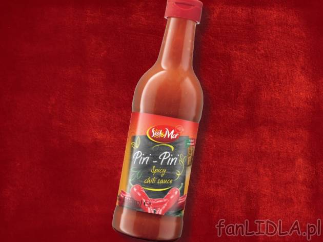 Sos piri-piri , cena 2,99 PLN za 195 ml/1 opak., 100 ml=1,53 PLN. 
- Ostry sos z ...