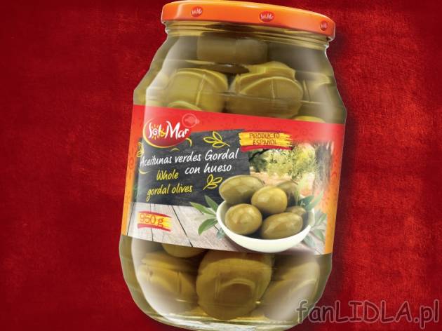 Oliwki olbrzymie , cena 11,99 PLN za 950 g/1 opak., 1 kg=21,04 wg wagi odcieku PLN. ...