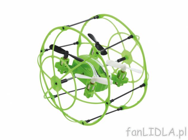 Quadrocopter - latająca kula , cena 99,00 PLN 
- 2 kolory
- lampki pozycyjne ...