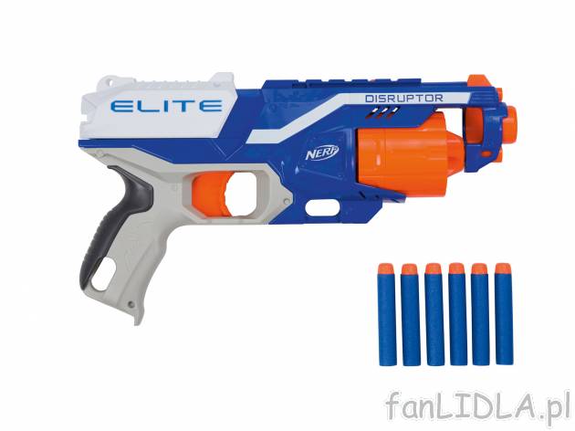 Wyrzutnia NERF , cena 49,99 PLN  
-  zasięg 26 lub 27 m
-  6 lub 8 strzałek w zestawie